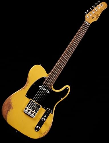 KGD Relic Electric Guitar Mahogany Body Carbonized Maple Neck Rosewood Fretboard 6