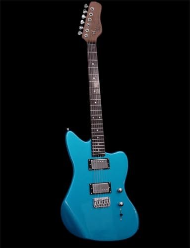KGD Jazzmaster Mahogany Solid Body Electric Guitar,Roasted Maple Neck and Rosewood fingerboard,Bone Nut,6