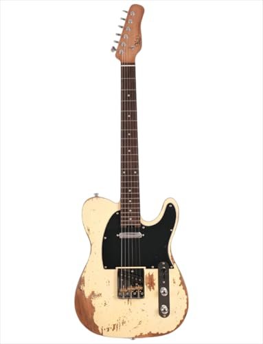 KGD Relic electric guitar mahogany body carbonized maple neck rosewood fretboard 6